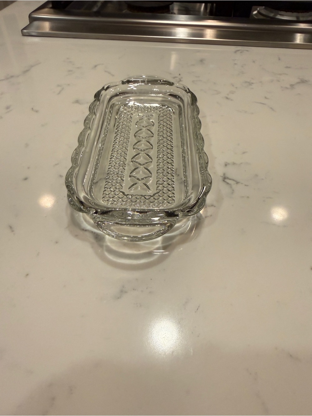 Clear Pressed Glass Relish Tray Celery Dish Scalloped Edge Serving Tray 9” VTG - Picture 5 of 9